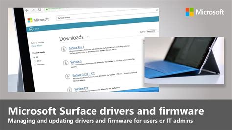 4 |Download drivers and firmware for Surface